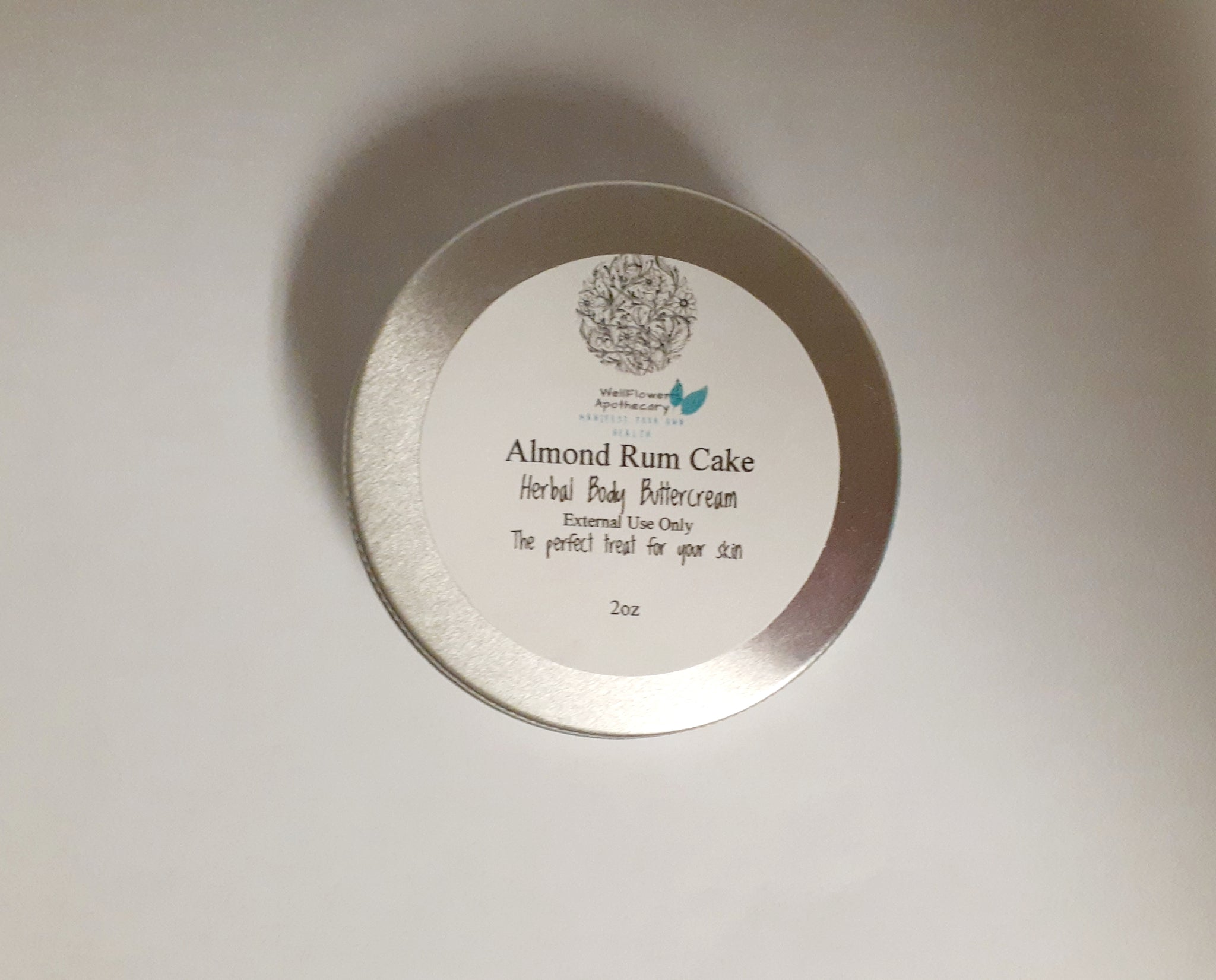 Almond Rum Cake- Herbal buttercream