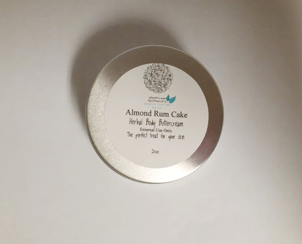 Almond Rum Cake- Herbal buttercream